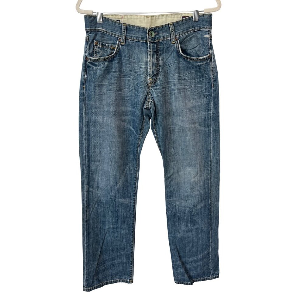 Super Rifle Cabin Jeans Size 33x34 Straight Leg Blue Medium Wash Cotton Retro